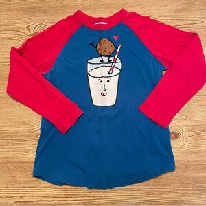 Hanna Andersson Cookie and Milk Love Valentine’s Day tee